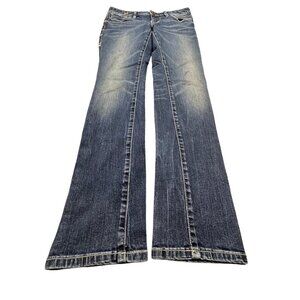 Fox Racing Womens Machina Skinny Fit Jeans Womens Size 3 Denim Moto Biker W28 L2